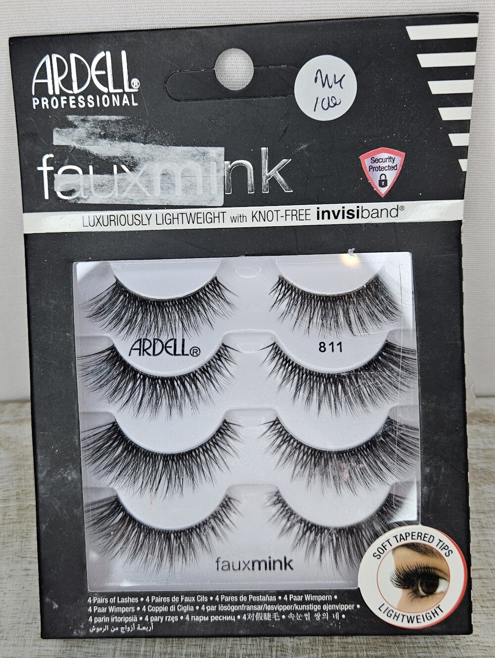 Ardell Faux Mink 811 False Eyelashes 4 Pairs Pack Black NWT New